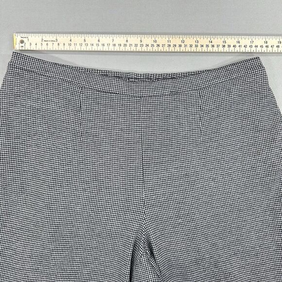 Alfred Dunner Pants Women's 16 Black White Houndstooth Pockets Stretch Pull On - Picture 4 of 9